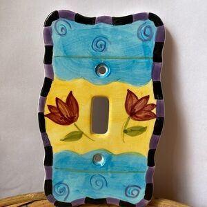 Hand-Painted Light Switch Cover